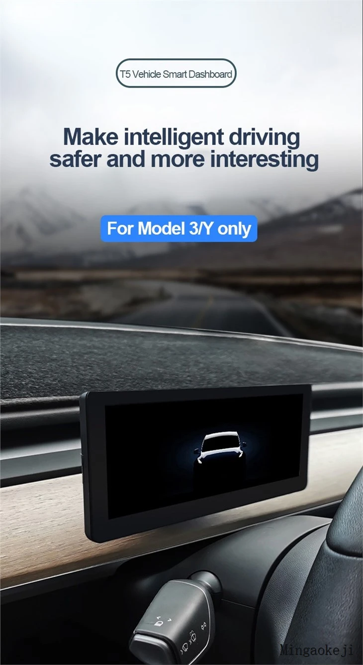 Dashboard Head-up Display For Tesla